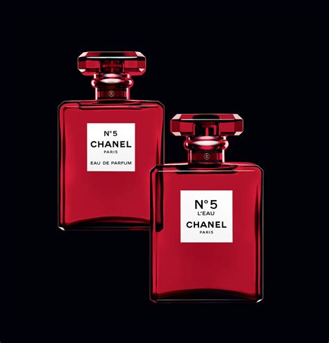 Chanel perfume no 5 red